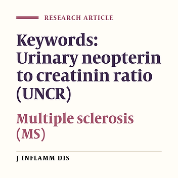 Comparison of urinary Neopterin to Creatinin ratio in Multiple Sclerosis patients and controlled group