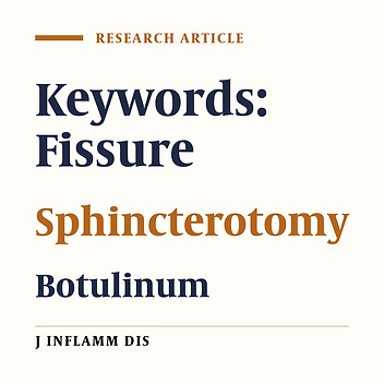 Comparative outcomes of Botulinum toxin and sphincterotomy in treatment of chronic anal fissure