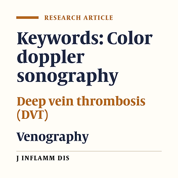 Comparison of the results of color doppler sonography and venography in deep vein thrombosis diagnosis