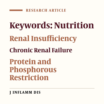 ‌The designed dietetic regimen  chronic renal insufficeincy