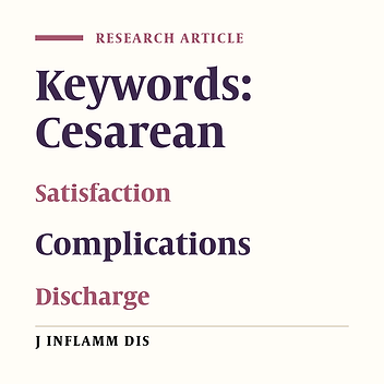 Comparison of complications  satisfaction of cesarean patients discharged 24 72 hours after operation‌