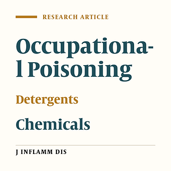 Occupational poisoning types in detergent and chemical plants workers referred to plants health houses‌