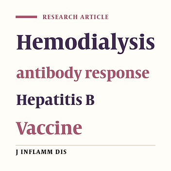 Antibody response to hepatitis B vaccination in hemodialytic patients