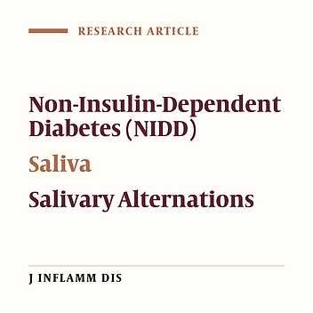 ‌patients dependent diabetes - insulin - Salivary alterations in non