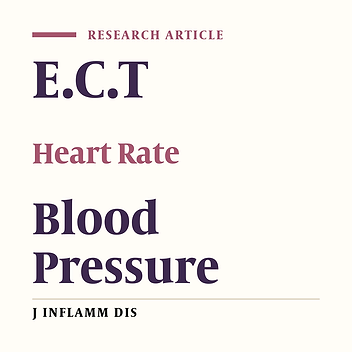The effect of electroconvulsive therapy on the heart rate and blood pressure