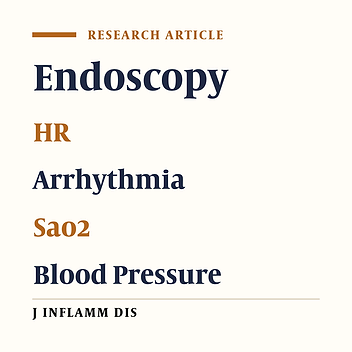 ‌The effect of upper GI endoscopy on heart rate, rhythm, Sao2 and blood pressure
