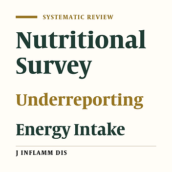Underreporting in nutritional surveys