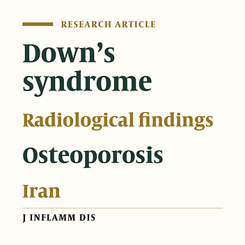 Radiological study of Down’s syndrome in Tehran and Shiraz