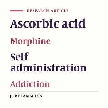 The effect of ascorbic acid on I.V. self administration of morphine in rats
