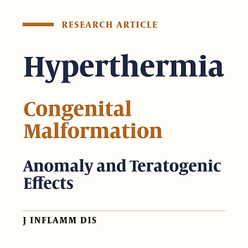 The study Teratogenic effects of hyperthermia on rat