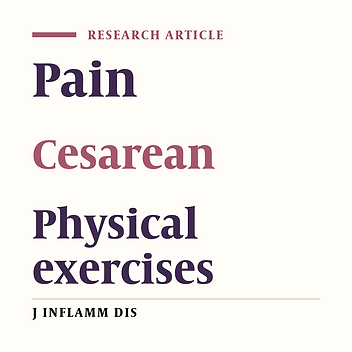 The effect of exercise on post cesarean section pain