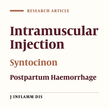 Effects of syntocinon intramusular injection time on the rate of postpartum haemorrhage