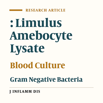 Comparison of blood cultures and endotoxin measurements in diagnosis of gram negative bacterial infections