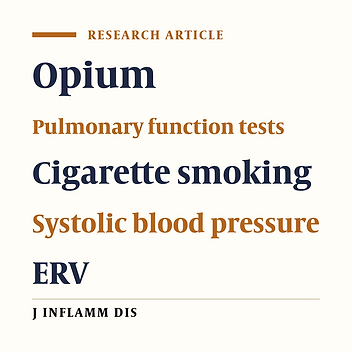 Relation between opium smoking and pulmonary function