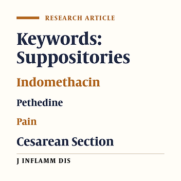 Comparison of indomethacin suppository with intramuscular pethedine on the pain after cesarean section