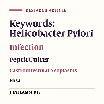 Comparison of prevalence of helicobacter pylori infection in urban and rural areas of Qazvin (2002)