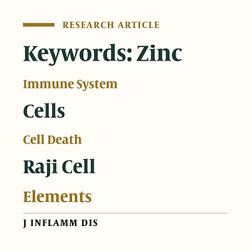 Effect of zinc on viability and morphology of Raji cell-line