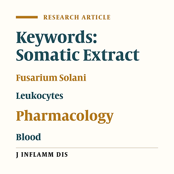 peripheral blood leukocytes of mouse Effects of somatic extract and culture filtrate of fusarium solani on