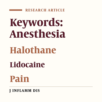 Comparison of effect of anesthesia with halothane and lidocaine on postoperative pain