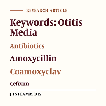 The comparison of different antibiotics in treatment of acute otitis media in children