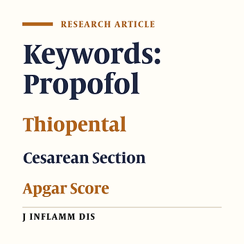 Comparison of neonate apgar score in two induction anesthetic techniques with thiopental and propofol in cesarean section