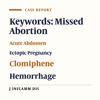 An intra-uterine missed abortion with a simultaneous tubal ectopic pregnancy