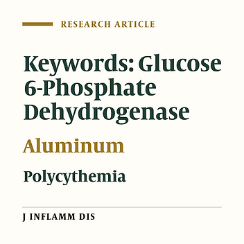 The effect of aluminum on human erythrocyte glucose 6-phosphate