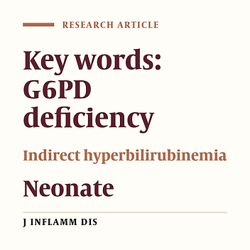 The relationship between glucose 6-phosphate dehydrogenase deficiency and neonatal hyperblirubinemia