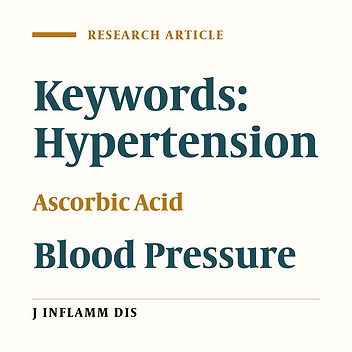 Effect of vitamin C supplements on patients with hypertension