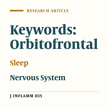 Cover image of the article: ‌Assessing the role of rat’s orbitofrontal cortex on sleeping time and duration