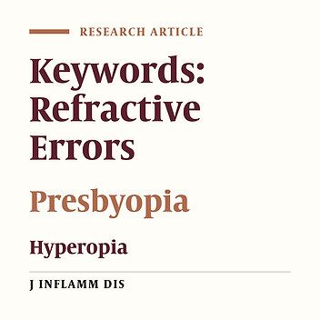Refractive errors before and after presbyopia