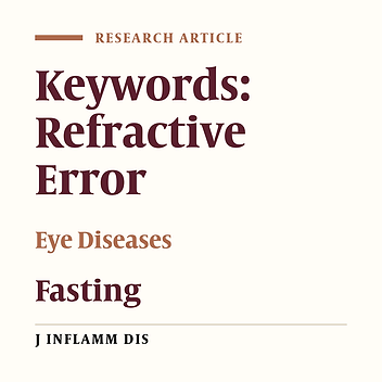 The patients' viewpoint over the effect of fasting on eye