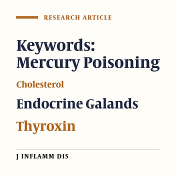 Effect of mercury intoxication on thyroid function and blood cholesterol