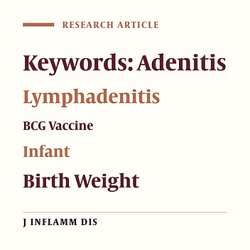 Prevalence of BCG adenitis in infants vaccinated at birth
