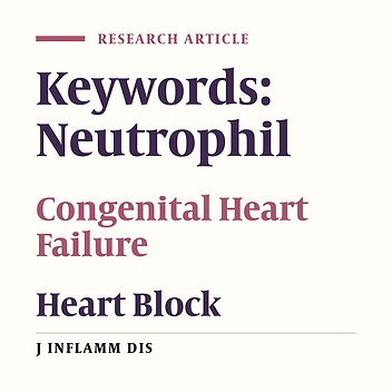 Evaluating correlation between neutrophil and congestive heart failure