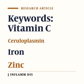 The effect of ascorbic acid on serum level of copper, zinc, ceruloplasmin enzyme activity and iron parameters in men