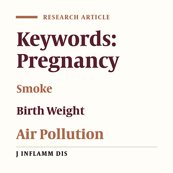 The relationship between indirect inhalation of cigarette smoke in the mother and the birth weight of the baby