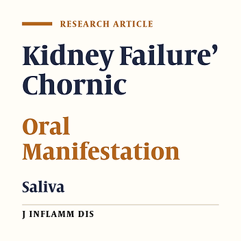 Oral manifestations and salivary alterations in patients with End-Stage Renal Disease