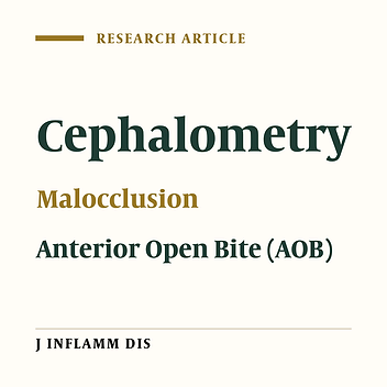 prevalence of Anterior Open Bite and the associated dentoskeletal malformations in 9-14 year-old students of Qazvin