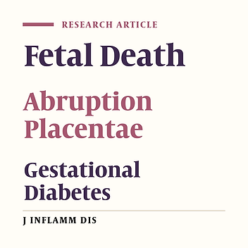 Etiologies of intrauterine fetal death