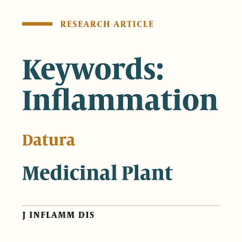 Anti-inflammatory effect of alcoholic extract of Datura stramonium seeds in male rats