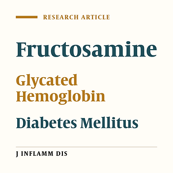 Comparision of fructosamine test with glycated hemoglobin in assessing diabetes