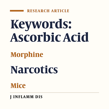 The effect of ascorbic acid on morphine withdrawal syndrome signs in rats