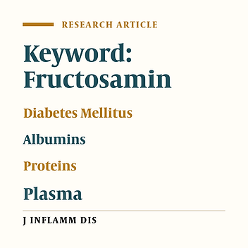 Evaluation of correlation between fructosamine and glycated hemogolobin