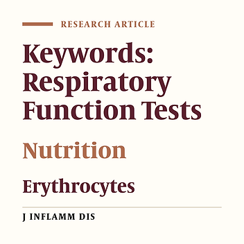 The relationship between pulmonary function and red cell distribution width in general population