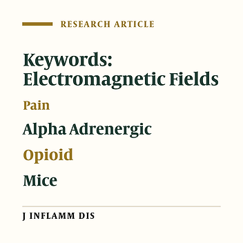Analgesic effects of extremely low frequency electromagnetic fields in mice