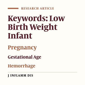 Cover image of the article: The effects of risk factor of pregnancy period on infant’s weight