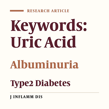 Association of uric acid and albuminuria in patients with type 2 diabetes