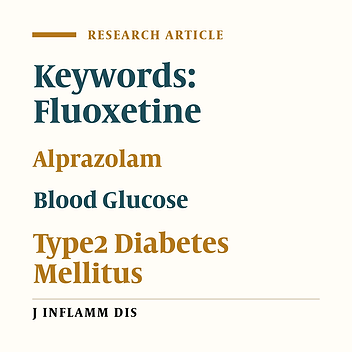 Comparing the effects of Fluoxetine and Alprazolam on blood glucose in patients with type 2 diabetes