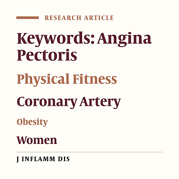 The relationship between women physical fitness and obesity and the severity of CAD